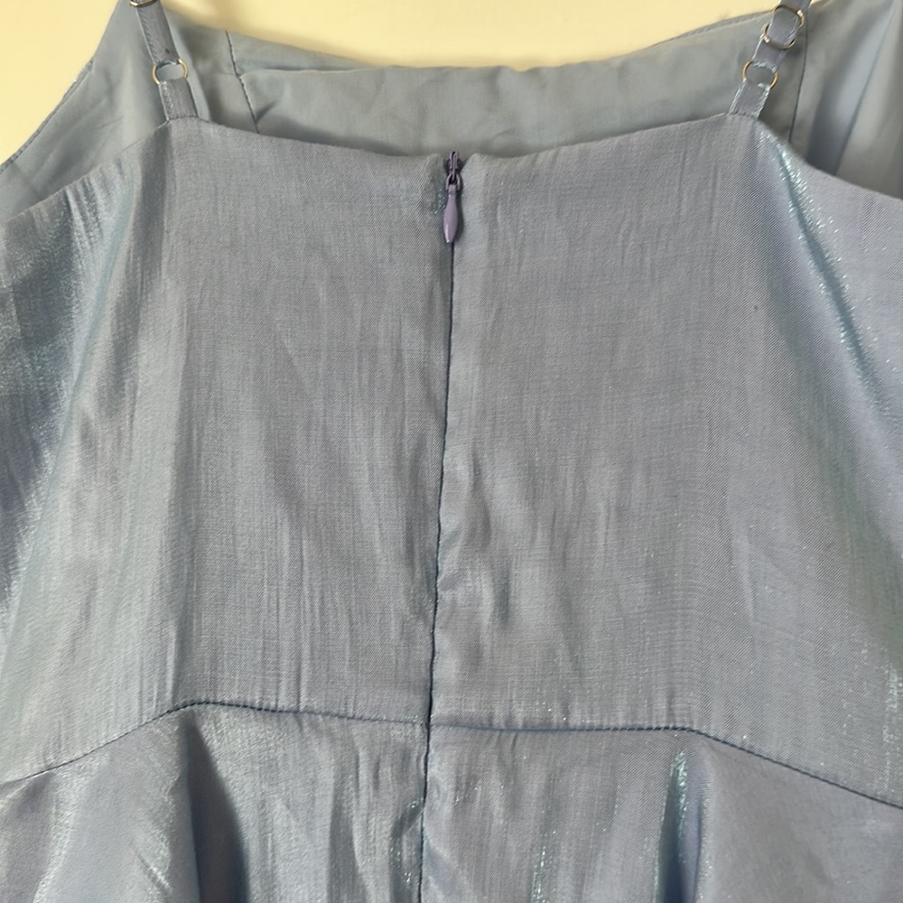 Metallic Mini Ruffle Romper- Cider - Picture 3 of 5